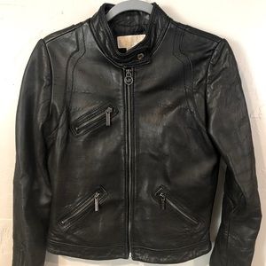 Like New! Michael Kors Authentic Leather Jacket sz. Medium